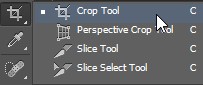 Crop tool