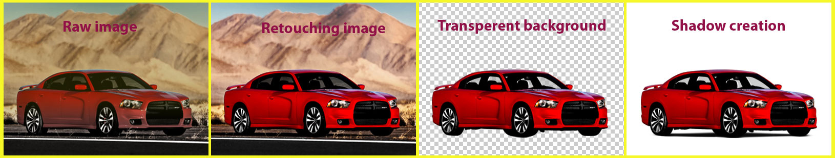 Car image editing service